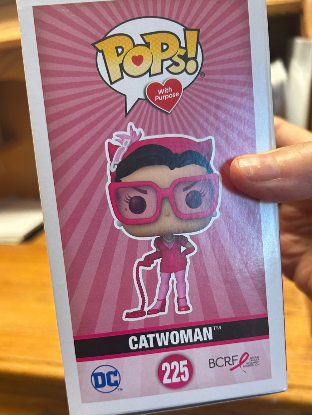 Funko Pop DC Bombshells Catwoman 225 Pink Pops With Purpose NIB - Picture 3 of 6